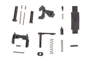 The Geissele Ultra Duty AR15 lower parts kit black anodized features the maritime bolt catch and ambi safety